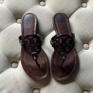 Tory Burch Miller Sandal in Chocolate